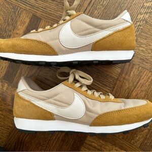 Nike Beige and Mustard Athletic Shoes